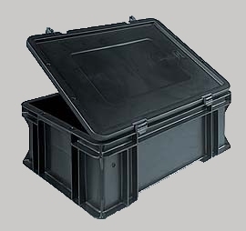 Lids for Euro containers with 2 fasteners