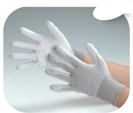 ESD-gloves Carbon - PU-coated Palm