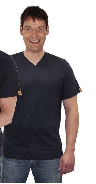 T-Shirt with V-neck