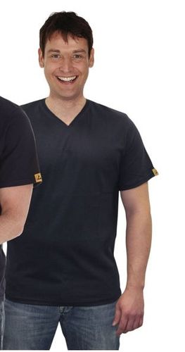 T-Shirt with V-neck, unisex