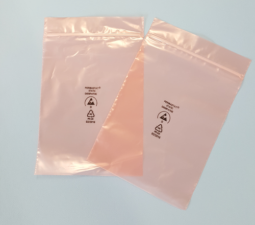 ESD packaging bags with zipper