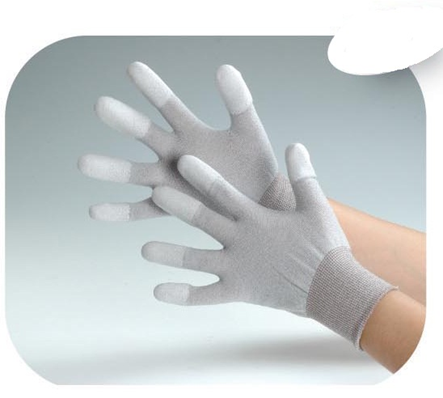 ESD-Handschuhe Carbon-beschichtete Fingerspitzen