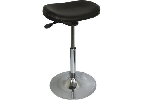 ESD vinyl sit-stand-stool with  round base