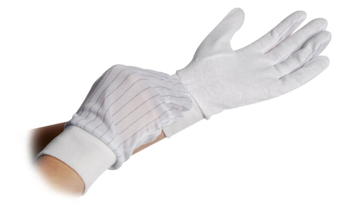 ESD-Handschuhe mit Noppen und Bündchen