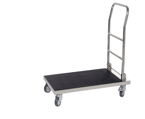 Utility cart with foldable handle